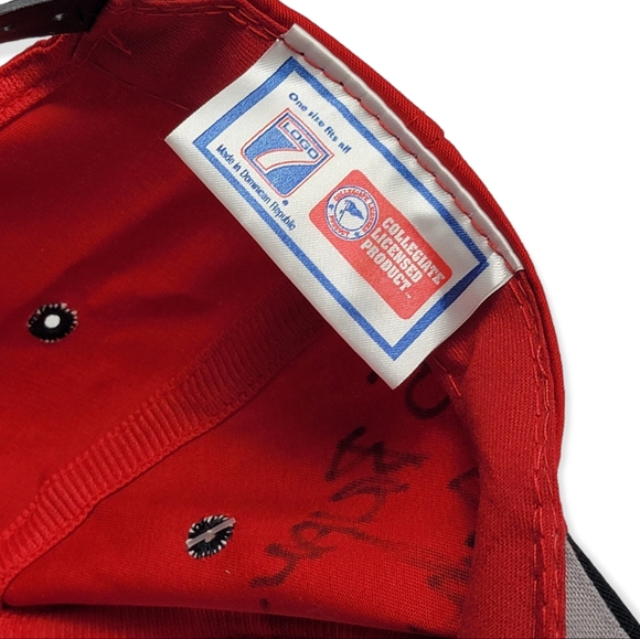 Vintage 90s Deadstock Ohio State Football Autographed Logo 7 Snapback Hat - Picture 9 of 9